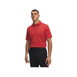 Under Armour Men's Tech Short Sleeve Polo Heritage Red/Graphite XL