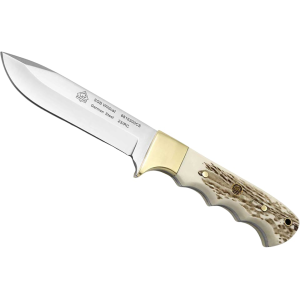 Puma PUMA SGB Wildcat Commando Stag Fixed Blade Knife 4.6" Drop Point 1.4116 Satin Blade Polyoxymethylene (POM) Handle Tan - $104.99 at MidwayUSA