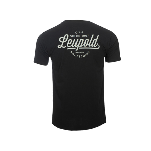 Leupold Leupold Men's Linear Script Short Sleeve Crew Neck T Shirt Black Large - $19.99 at MidwayUSA
