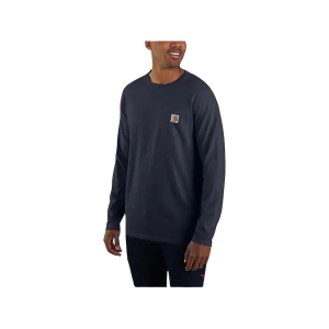 Carhartt Carhartt Men's Force Relaxed Fit Midweight Long Sleeve Crew Neck T Shirt Navy Large - $32.99 at MidwayUSA