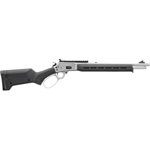 Marlin 1894 Trapper Lever Action Rifle 357 Magnum 16.17" Stainless Threaded Barrel Stainless Frame Black Adjustable Stock