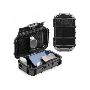 MidwayUSA EDC Waterproof Dry Box with Lid Organizer Black