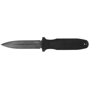 SOG Pentagon FX Fixed Blade Knife 4.77" Spear Point CPM S35VN Black Titanium Nitride Blade G-10 Handle Black