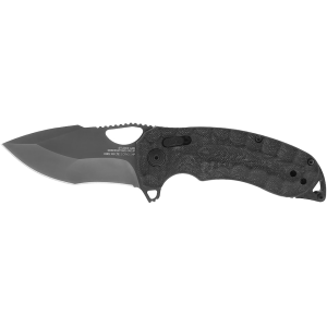 SOG Kiku XR LTE Pocket Knife 3.02" Drop Point CTS-XHP Titanium Nitride Blade Micarta Handle Black