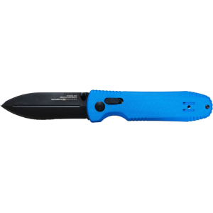 SOG Pentagon XR LTE Pocket Knife 3.6" Spear Point CTS-XHP Black Blade G-10 Handle Blue