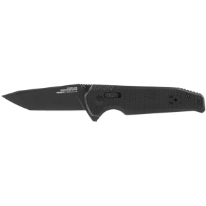 SOG Vision Pocket Knife 3.18" Tanto Point CTS-XHP Titanium Nitride Blade G-10 Handle Black