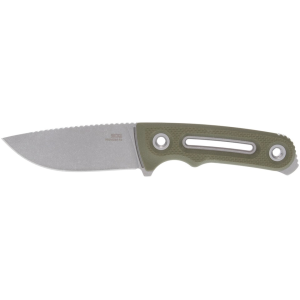 SOG Provider FX Fixed Blade Knife 2.8" Drop Point CPM S35VN Satin Blade G-10 Handle OD Green