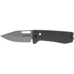 SOG Ultra XR Assisted Opening Pocket Knife 2.8" Clip Point CPM S35VN Black Blade Carbon Fiber Handle Black