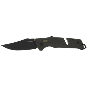 Sog SOG Trident AT Pocket Knife 3.7" Clip Point Cryo D2 Titanium Nitride Blade Glass Reinforced Nylon (GRN) Handle Olive Drab - $99.95 at MidwayUSA