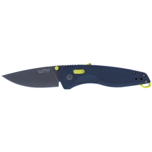 SOG Aegis AT Assisted Opening Pocket Knife 3.1" Drop Point D2 Titanium Nitride Blade Glass Reinforced Nylon (GRN) Handle Indigo/Acid