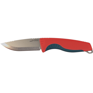 Sog SOG Aegis FX Fixed Blade Knife 3.7" Drop Point 4116 Krupp Satin Blade Rubber Handle Rescue Red/Indigo - $89.95 at MidwayUSA