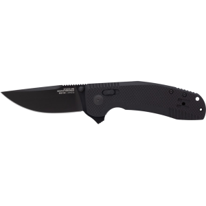 Sog SOG Tac XR Pocket Knife 3.39" Clip Point D2 Titanium Nitride Blade G-10 Handle Blackout - $84.95 at MidwayUSA