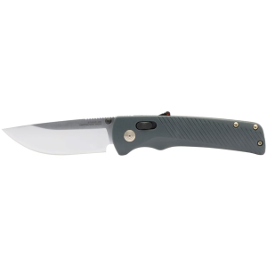 Sog SOG Flash AT Assisted Opening Pocket Knife 3.45" Drop Point D2 Satin Blade Glass Reinforced Nylon (GRN) Handle Urban Gray - $84.95 at MidwayUSA