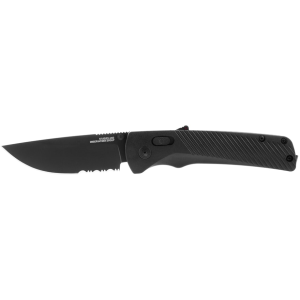 Sog SOG Flash AT Assisted Opening Pocket Knife 3.45" Partially Serrated Drop Point D2 Titanium Nitride Blade Glass Reinforced Nylon (GRN) Handle Blackout - $84.95 at MidwayUSA