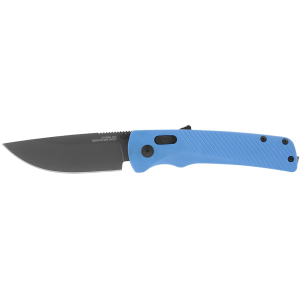 SOG Flash AT Assisted Opening Pocket Knife 3.45" Drop Point D2 Titanium Nitride Blade Glass Reinforced Nylon (GRN) Handle Cyan