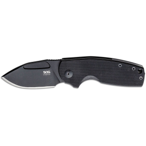 Sog SOG Stout SJ Folding Knife 2.6" Clip Point Cryo D2 Black Blade G10 Handle Blackout - $59.99 at MidwayUSA
