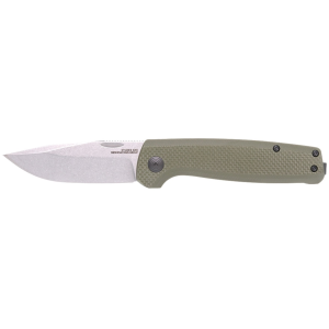 Sog SOG Terminus SJ Pocket Knife 2.9" Drop Point D2 Stonewashed Blade G-10 Handle Olive Drab - $59.95 at MidwayUSA