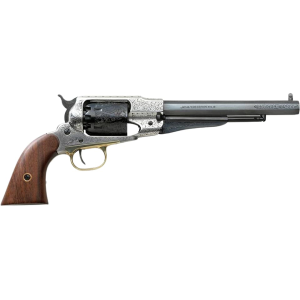 Pietta Pietta 1858 Remington Old Silver Black Powder Revolver 44 Caliber 8" Blued Barrel Silver Frame Walnut Grip - $469.99 at MidwayUSA