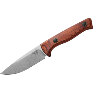 Benchmade Benchmade Hunt Slipridge Fixed Blade Knife with Gut Hook 3.7" Drop Point CPM MagnaCut Satin Blade Stabilized Wood Handle Brown - $350.00 at MidwayUSA