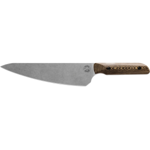 White River Knives Liong Mah Chef Knife 7" Drop Point CPM S35VN Stonewashed Blade Richlite Handle Maple/Black