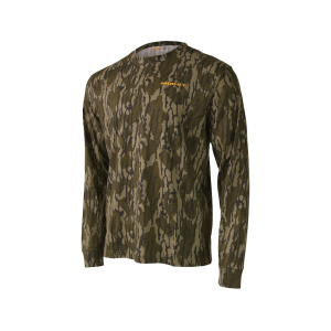 Muddy Outdoors Men's MTX Long Sleeve Crew Neck Shirt Mossy Oak Bottomland Medium