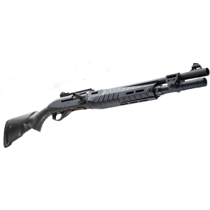 Benelli M2-G1 Semi Automatic 12 Gauge Shotgun 18.5" Gray Barrel Black Fixed Stock