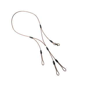 Rolling Thunder Game Calls Rolling Thunder Stainless Steel Cable Lanyard 3 Drops Brown - $50.00 at MidwayUSA