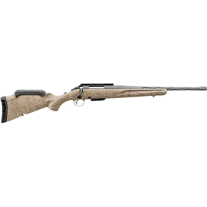 Ruger Ruger American Ranch Gen II Bolt Action Rifle 5.56x45mm NATO 16.1" Fluted Cobalt Cerakote Threaded Barrel Cobalt Cerakote Frame Flat Dark Earth Field Stock AR Style Mag - $649.99 at MidwayUSA