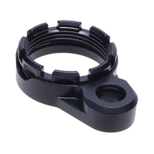 Fortis Manufacturing K1 System Lightweight Enhanced AR-15 Receiver End Plate with Castle Nut Black
