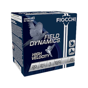 Fiocchi Field Dynamics High Velocity 20 Gauge Ammo 2-3/4 #6 Lead Shot 1 Oz Case Of 250 (10 Boxes Of 25) cchi Field Dynamics High Velocity 20 Gauge 2-3/4 #6 Lead Shot 1 Oz Case Of 250 (10 Boxes Of 25) Ammo