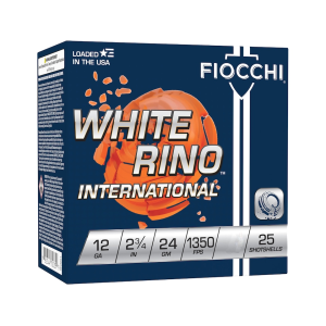 cchi White Rino International 12 Gauge 2-3/4 #7-1/2 Lead Shot 7/8 Oz Case Of 250 (10 Boxes Of 25) Ammo