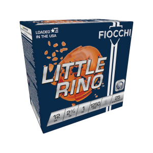 Fiocchi Fiocchi Little Rino 12 Gauge Ammo 2-3/4" #8 Lead Shot 1 oz Case of 250 (10 Boxes of 25) - $129.99 at MidwayUSA