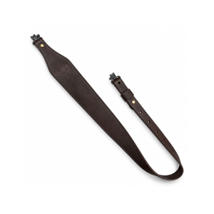 MidwayUSA Frontier Leather Rifle Sling with Sling Swivel Dark Brown