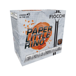 Fiocchi Fiocchi Paper Little Rino 12 Gauge Ammo 2-3/4" #8 Lead Shot 1 oz Box of 25 - $16.99 at MidwayUSA