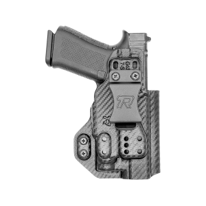 Rounded Rounded Druid 2.0 IWB/OWB Holster Ambidextrous Glock 43, 48 with Streamlight TLR-7 Sub Kydex Carbon Fiber Black