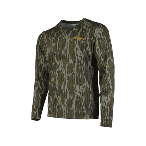Muddy Outdoors Men's TRX Performance Long Sleeve Crew Neck Shirt Mossy Oak Bottomland 2XL