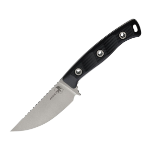 Microtech Microtech Akris Fixed Blade Knife 8.25" Straightback Bohler M390MK Stonewashed Blade G-10 Handle Black - $281.00 at MidwayUSA