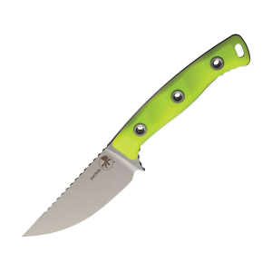 Microtech Microtech Akris Fixed Blade Knife 8.25" Straightback Bohler M390MK Stonewashed Blade G-10 Handle Hi-Vis - $281.00 at MidwayUSA
