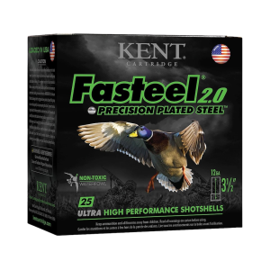 Kent Kent Fasteel 2.0 12 Gauge Ammo 3-1/2" #3 Steel Shot 1-3/8 oz Box of 25 - $41.99 at MidwayUSA