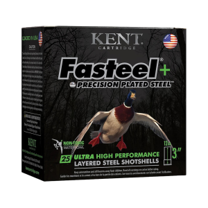 Kent Kent Fasteel + 12 Gauge Ammo 3" #2 and #4 Steel Shot 1-1/4 oz Box of 25 - $36.99 at MidwayUSA