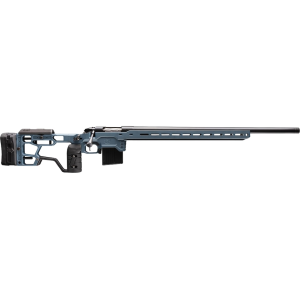 Bergara Competition Elite Bolt Action Rifle 6mm Dasher 26" Graphite Black Threaded Barrel Titanium Blue Frame Titanium Blue Chassis