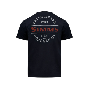 Simms Men's Lock Up Tech T Shirt Black Large