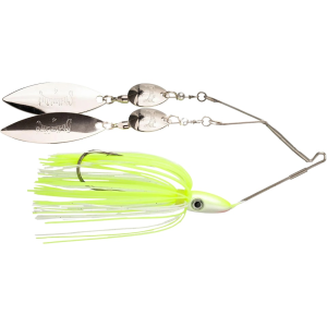 Strike King Strike King Two-Time Spinnerbait Tandem Spinnerbait 3/8oz Chartreuse White - $10.99 at MidwayUSA