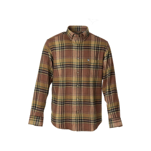 Banded Men's Stonehouse Flannel Shirt Brown Plaid Large
