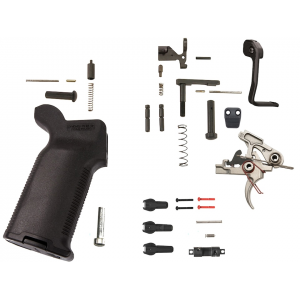 AR-STONER Performance Enhanced Lower Parts Kit with Magpul Bad Lever, Magazine Release Button and MOE K2+ Grip Black
