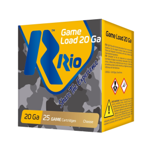  Ammunition Game Load 20 Gauge 2-3/4 #7-1/2 Lead Shot 1 Oz Box Of 25 Ammo