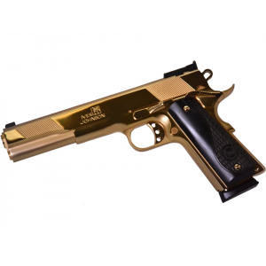 Iver Johnson Eagle XL 45 ACP Pistol 6" Barrel 8+1 Round Gold Slide Black Grip Gold Frame - Iver Johnson