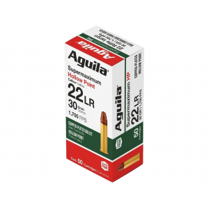 ila Supermaximum 22LR 30 Grain Plated Hollow Point Case Of 1000 (20 Boxes Of 50) Ammo