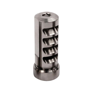 Salmon River Solutions Ti Pro 4 Muzzle Brake 30 Caliber 5/8"-24 Thread .860" Dia Titanium with Self Timer - Salmon River Solutions