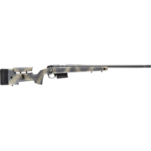 Bergara B-14 HMR Carbon Wilderness Bolt Action Rifle 6.5 Creedmoor 22" Sniper Gray Threaded Barrel Cerakote Sniper Gray Frame Woodland Camo Adjustable Stock